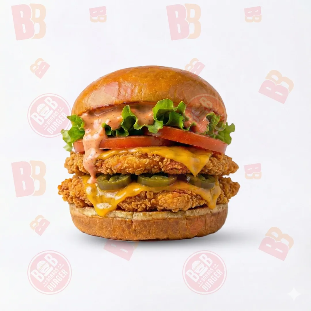 Chicken Double Cheese Burger